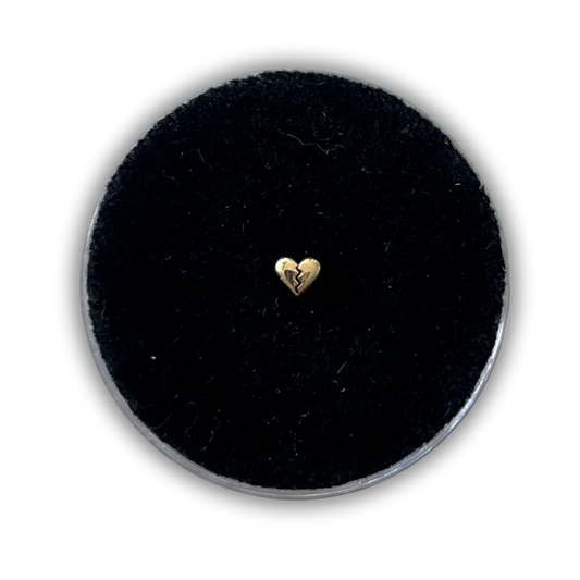 18K GOLD BROKEN HEART